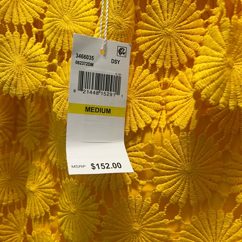 Trina Turk Yellow Strapless Dress - Picture 2 of 4